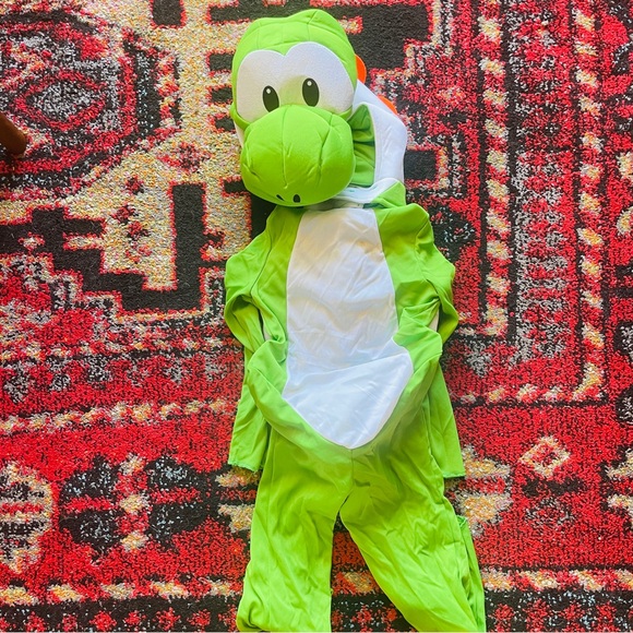 Green Dinosaur Super Mario Yoshi Kids Costume - Picture 7 of 12